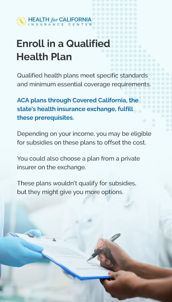 Enroll in qualified health plan